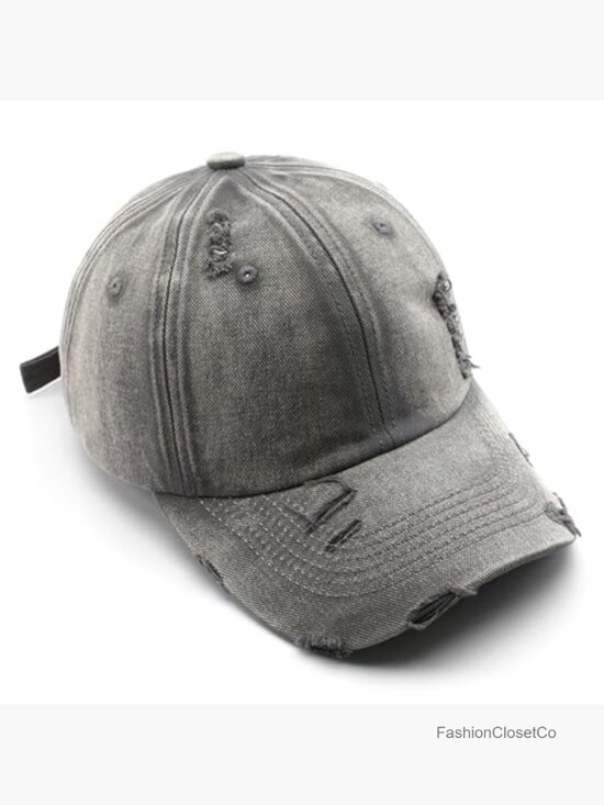 Vintage Washed Distressed Baseball Cap Unconstructed Dad Hat Trendy Trucker main image 4